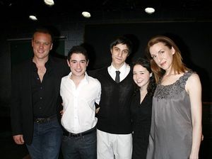 Jason Moore, Jason Fuchs, Gideon Glick, Sarah Steele and Susan Blackwell Photo