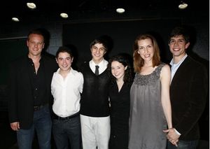 Jason Moore, Jason Fuchs, Gideon Glick, Sarah Steele, Susan Blackwell and Stephen Kar Photo