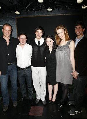 Jason Moore, Jason Fuchs, Gideon Glick, Sarah Steele, Susan Blackwell and Stephen Kar Photo
