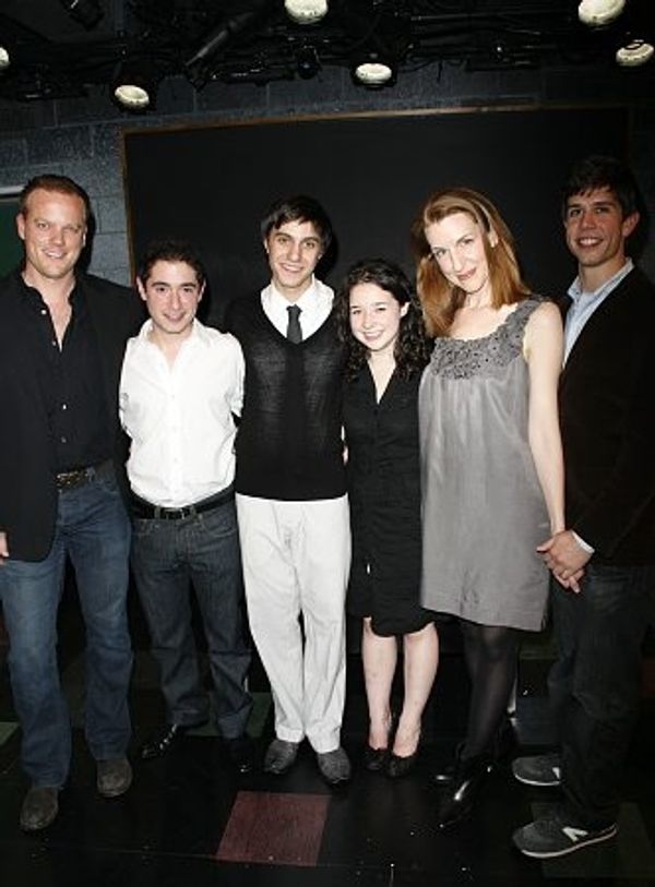 Jason Moore, Jason Fuchs, Gideon Glick, Sarah Steele, Susan Blackwell and Stephen Kar Photo