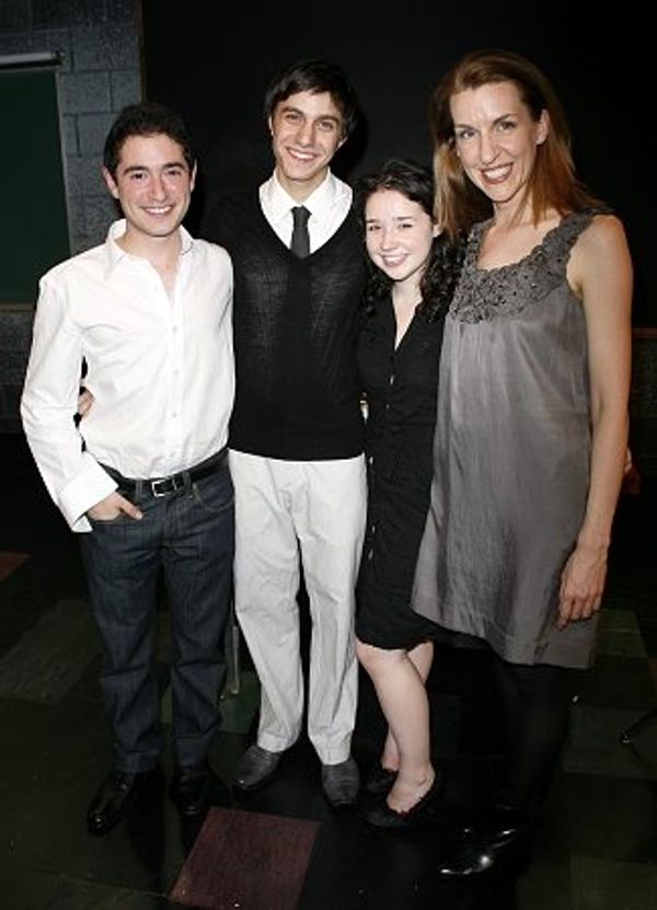 Jason Fuchs, Gideon Glick, Sarah Steele and Susan Blackwell Photo