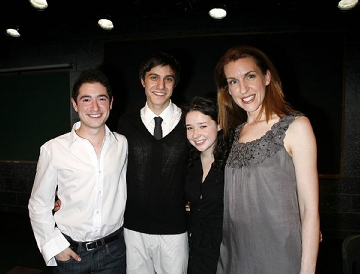 Jason Fuchs, Gideon Glick, Sarah Steele and Susan Blackwell at 