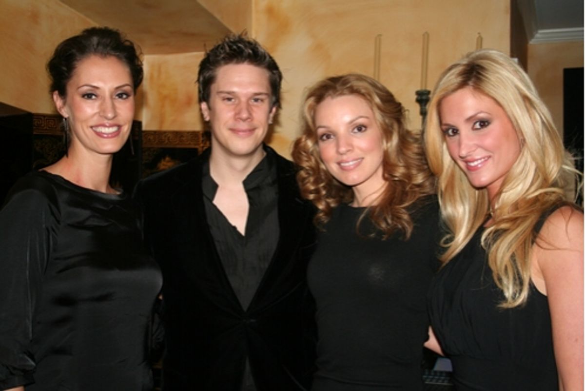 Sara Gettelfinger, David Miller, Joy Kabanuck and Kelly Levesque at An Intimate Salon BC/EFA Benefit