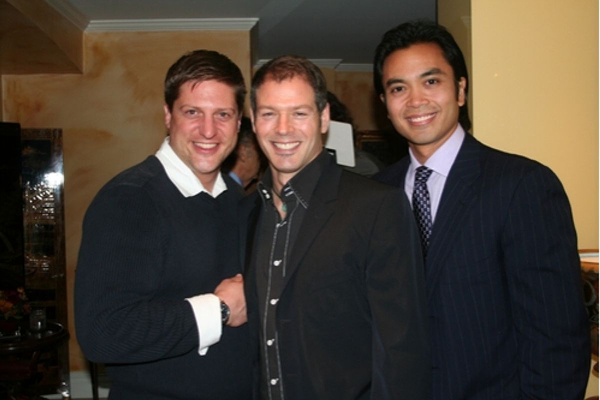 Christopher Sieber, Kevin Spirtas and Jose Llana at An Intimate Salon BC/EFA Benefit
