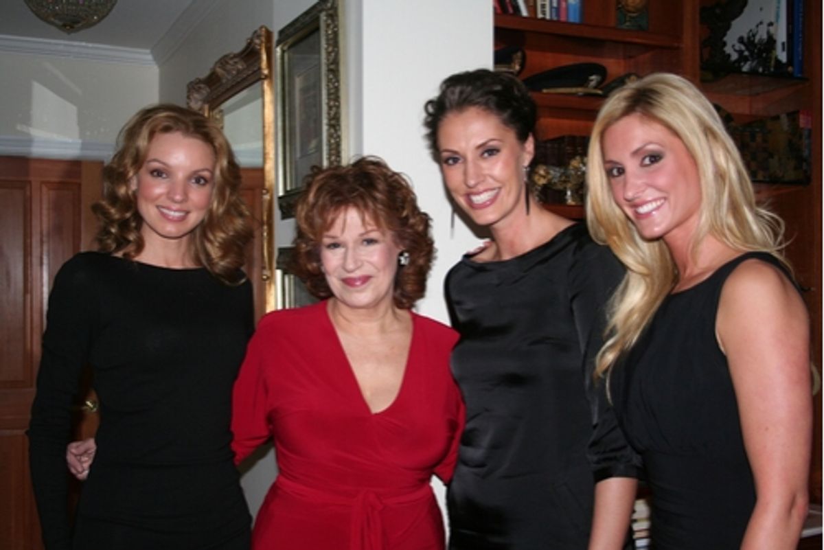 Joy Kabanuck, Joy Behar, Sara Gettelfinger and Kelly Levesque at An Intimate Salon BC/EFA Benefit