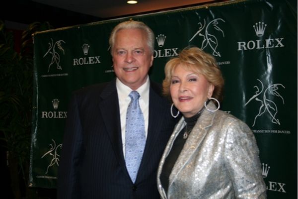 Turner Classic Movies Host Robert Osborne and Ginny Mancini Photo