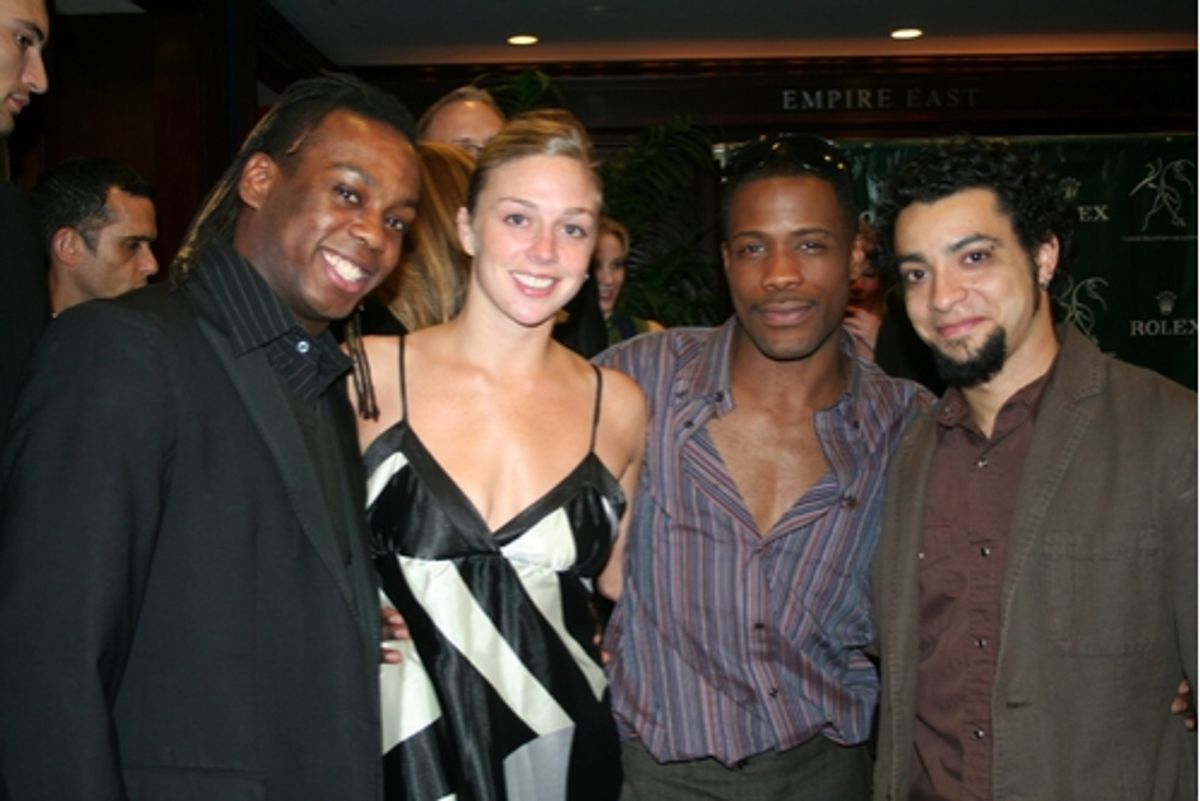 Parsons Dance Company Members; Tommy Scrivens, Abby Silva, Kevin Ferguson and Miguel Quinones at 