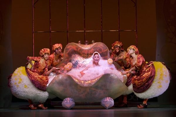 Sierra Boggess as Ariel (center) with Kay Trinidad, Zakiya Young Mizen, Cicily Daniel Photo