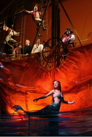 Sierra Boggess as Ariel with the cast of The Little Mermaid Photo