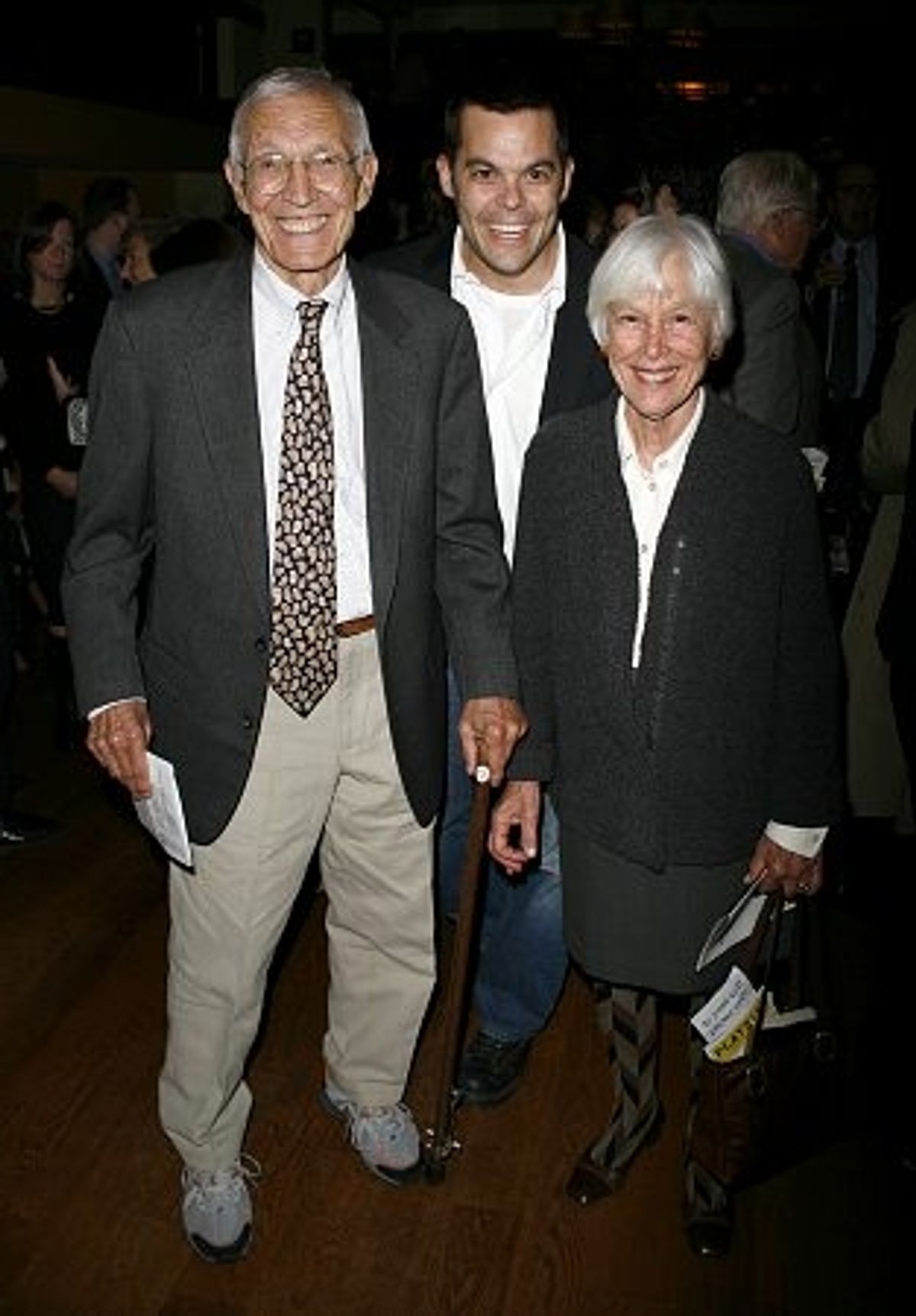 Adam Bock with parents Paul and Judy at 