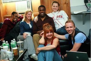 l-r: Kenita Miller, Patti Murin, Andre Ward, Anika Larsen, Annie Golden, and Marty Th Photo