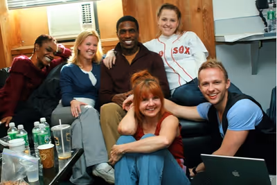 l-r: Kenita Miller, Patti Murin, Andre Ward, Anika Larsen, Annie Golden, and Marty Th Photo