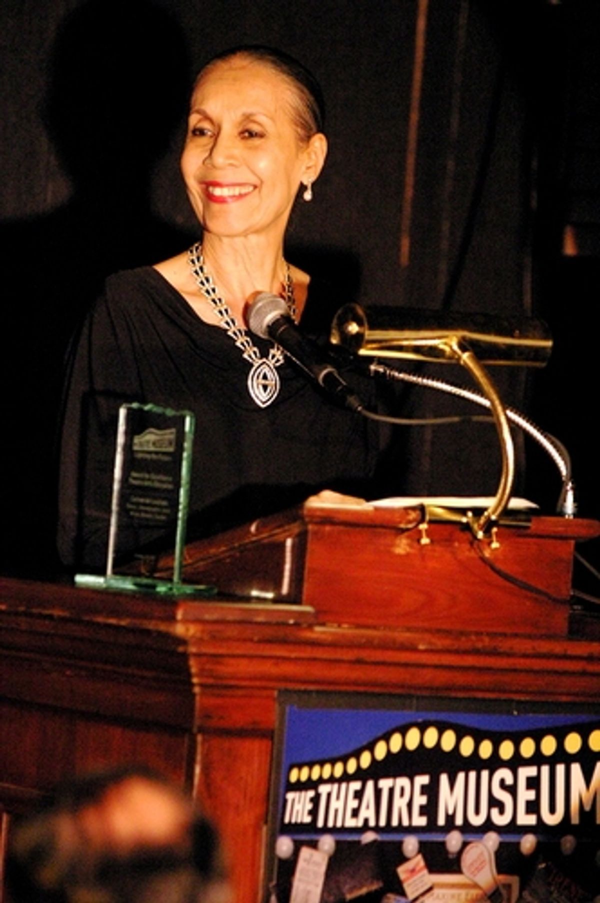 Carmen de Lavallade at Theatre Museum Awards in Excellence