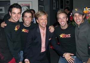 Altar Boyz celebrate at Cast Party: Chad Doreck, Ryan Strand, Jim Caruso, Ryan J. Rat Photo