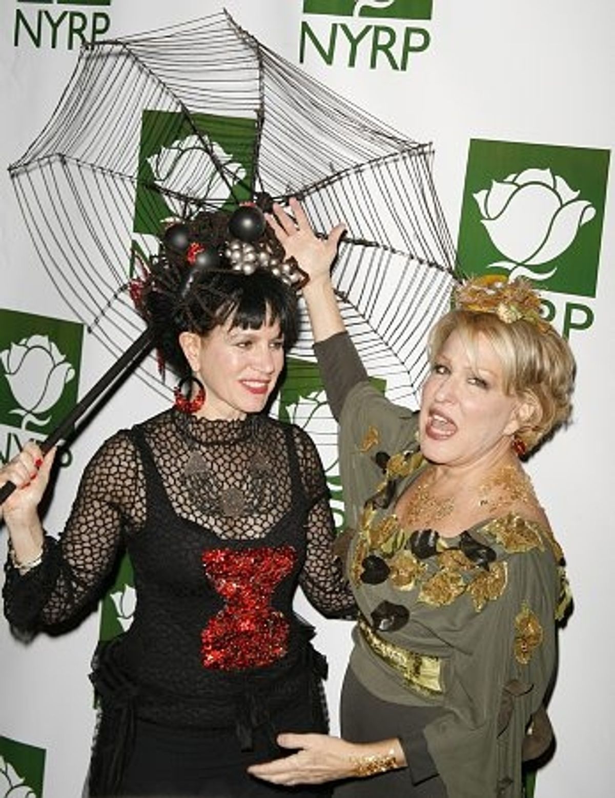 Susie Essman and Bette Midler at Bette Midler's Hulaween Gala for NYRP