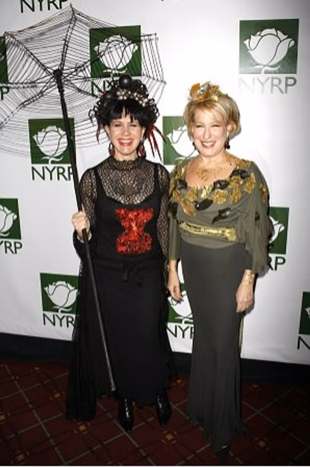 Susie Essman and Bette Midler at Bette Midler's Hulaween Gala for NYRP