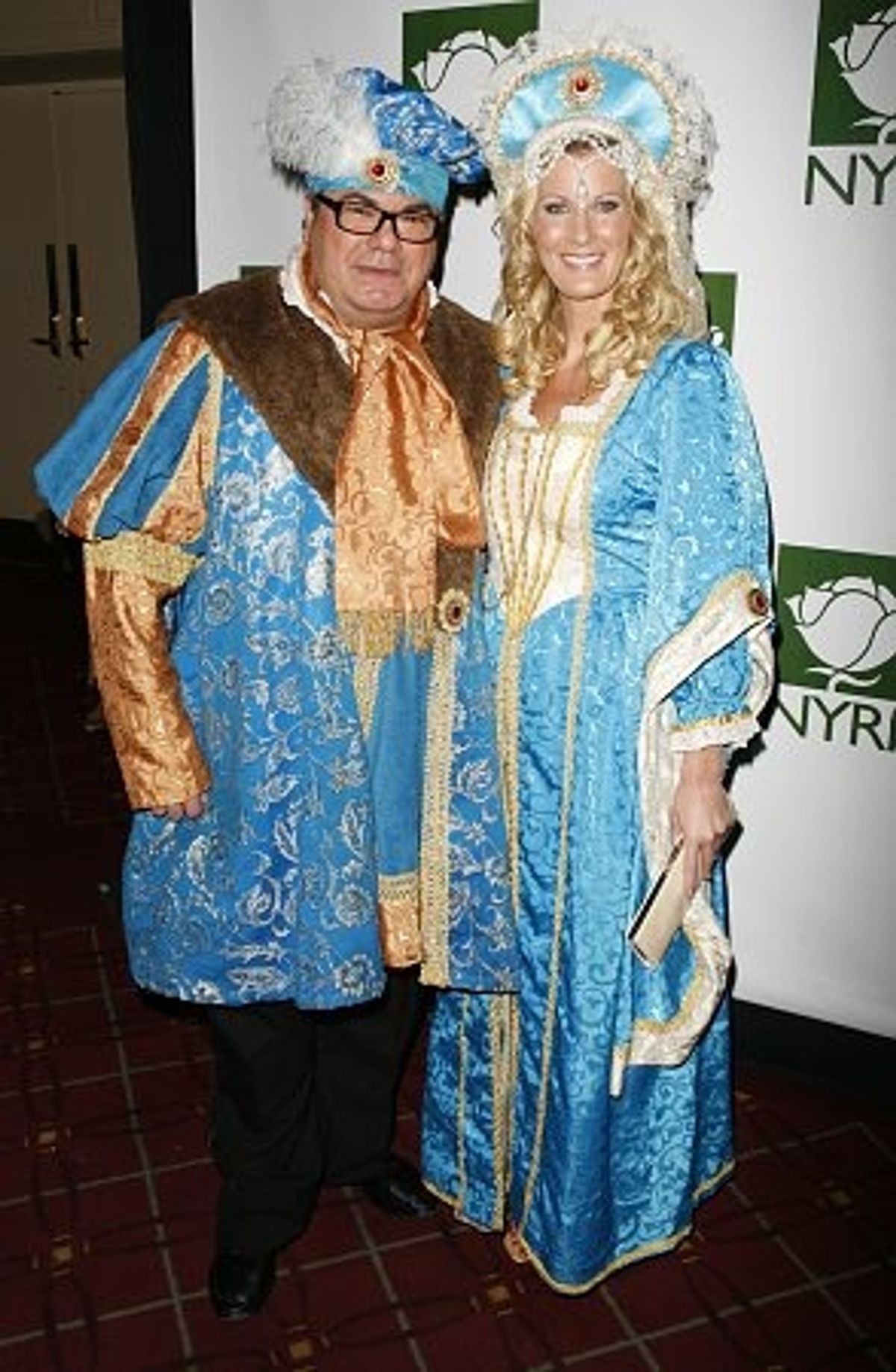 Hunt Slomin and Sandra Lee at Bette Midler's Hulaween Gala for NYRP
