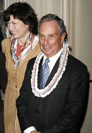 Diana Taylor and Mayor Michael Bloomberg Photo