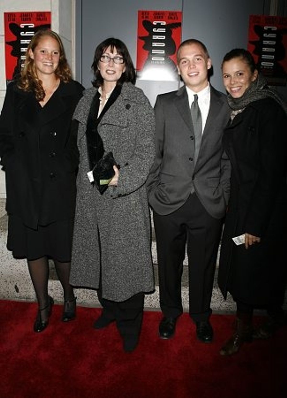 Joanna Gleason with her step children. at 