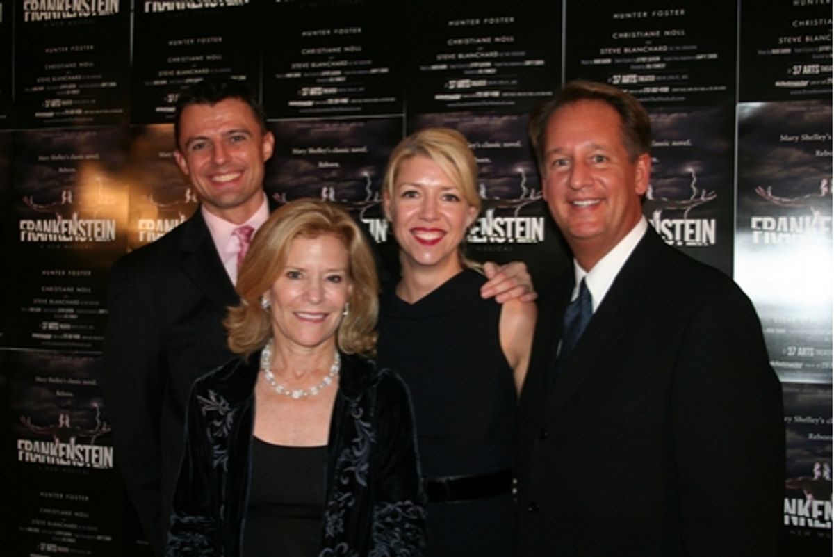 Bill Fennelley, Barbara Olcott, Kelly Devine (Choreographer) and Douglas C. Evans at 