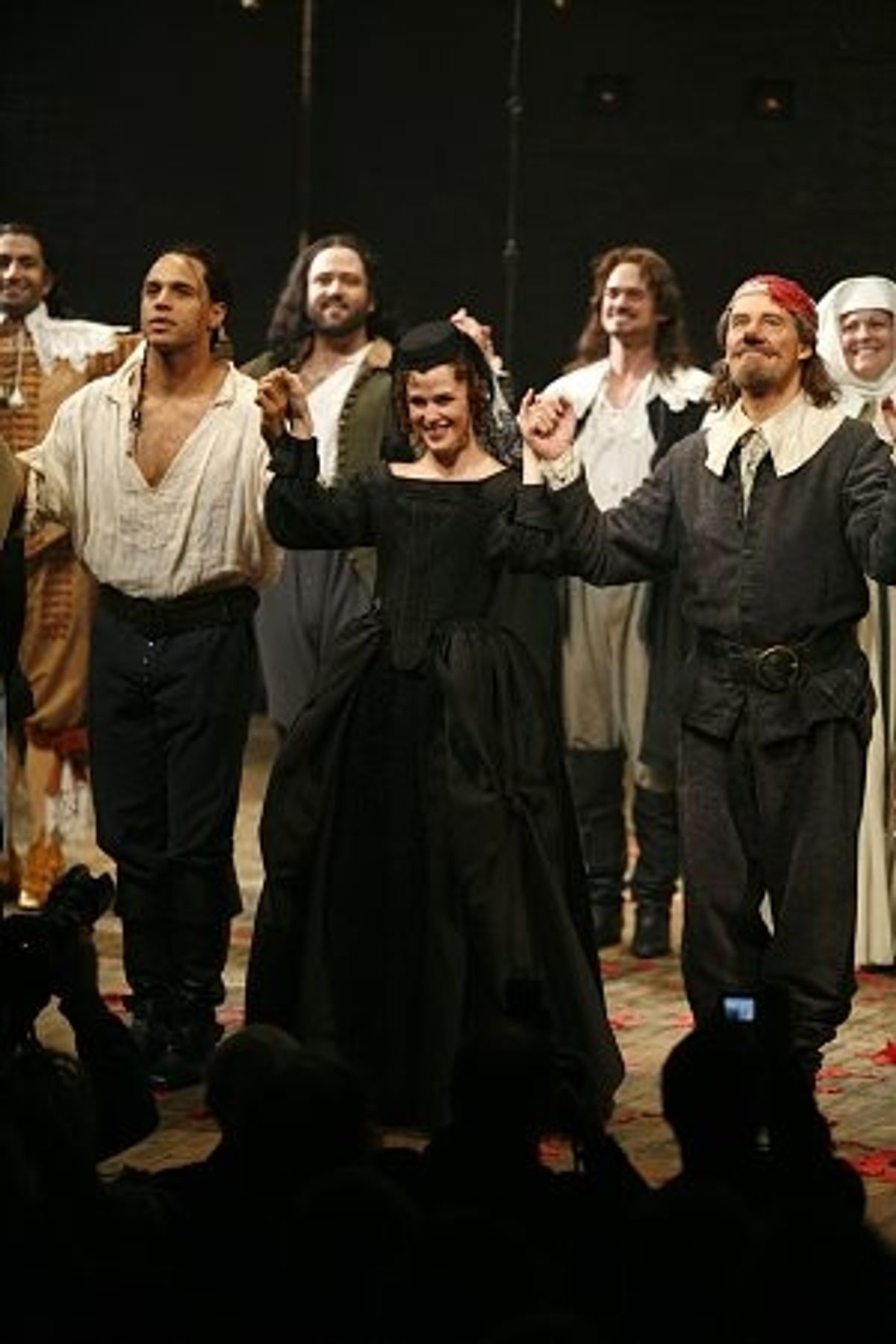 (center) Daniel Sunjata, Jennifer Garner and Kevin Kline at 