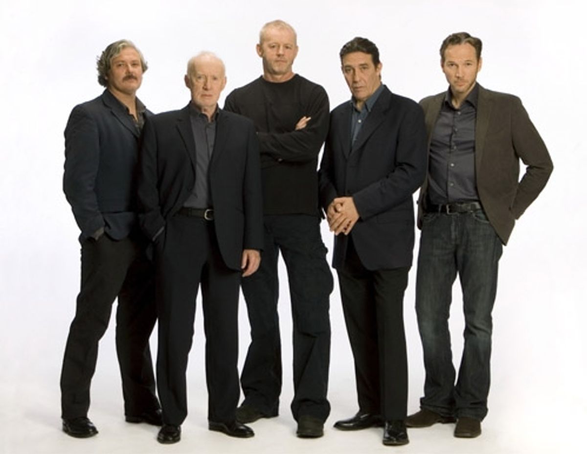 l-r: Conleth Hill, Jim Norton, David Morse, CiarÃ¡n Hinds and Sean Mahon at 