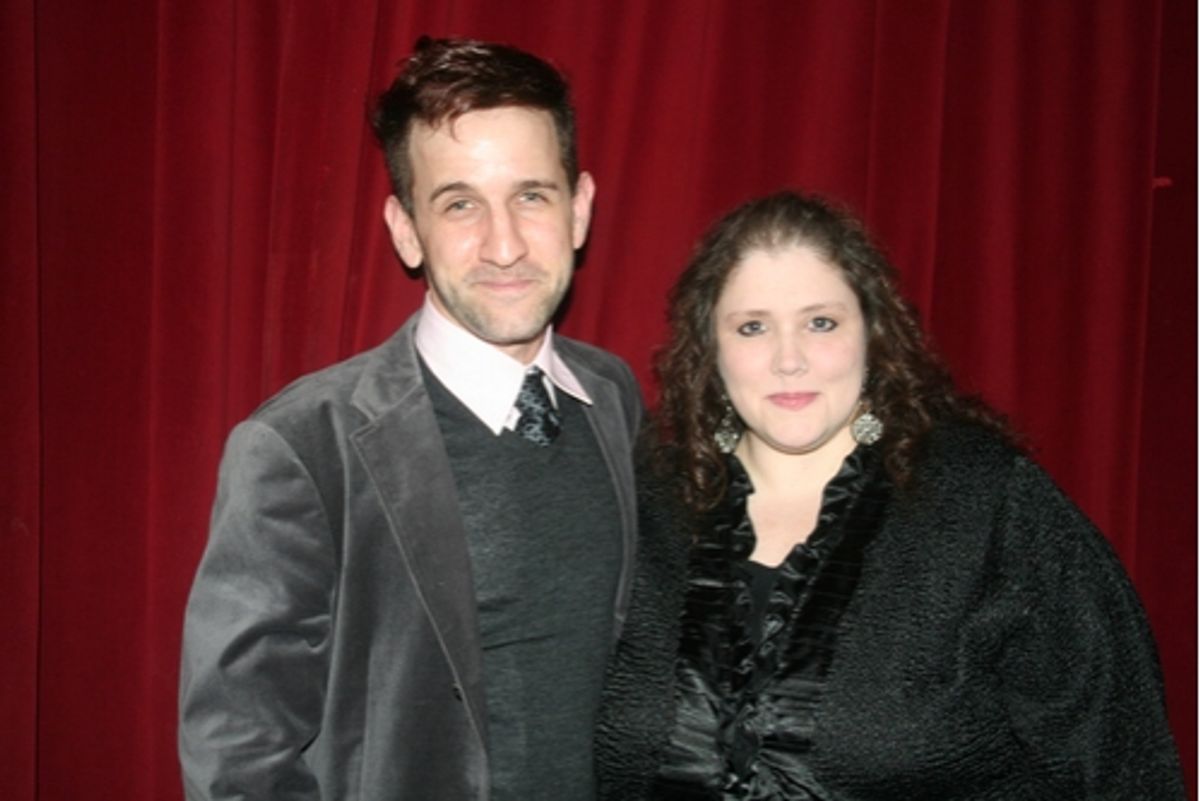 David A. Austin and Honoree Producer Jennifer Maloney at NYMF Awards Gala