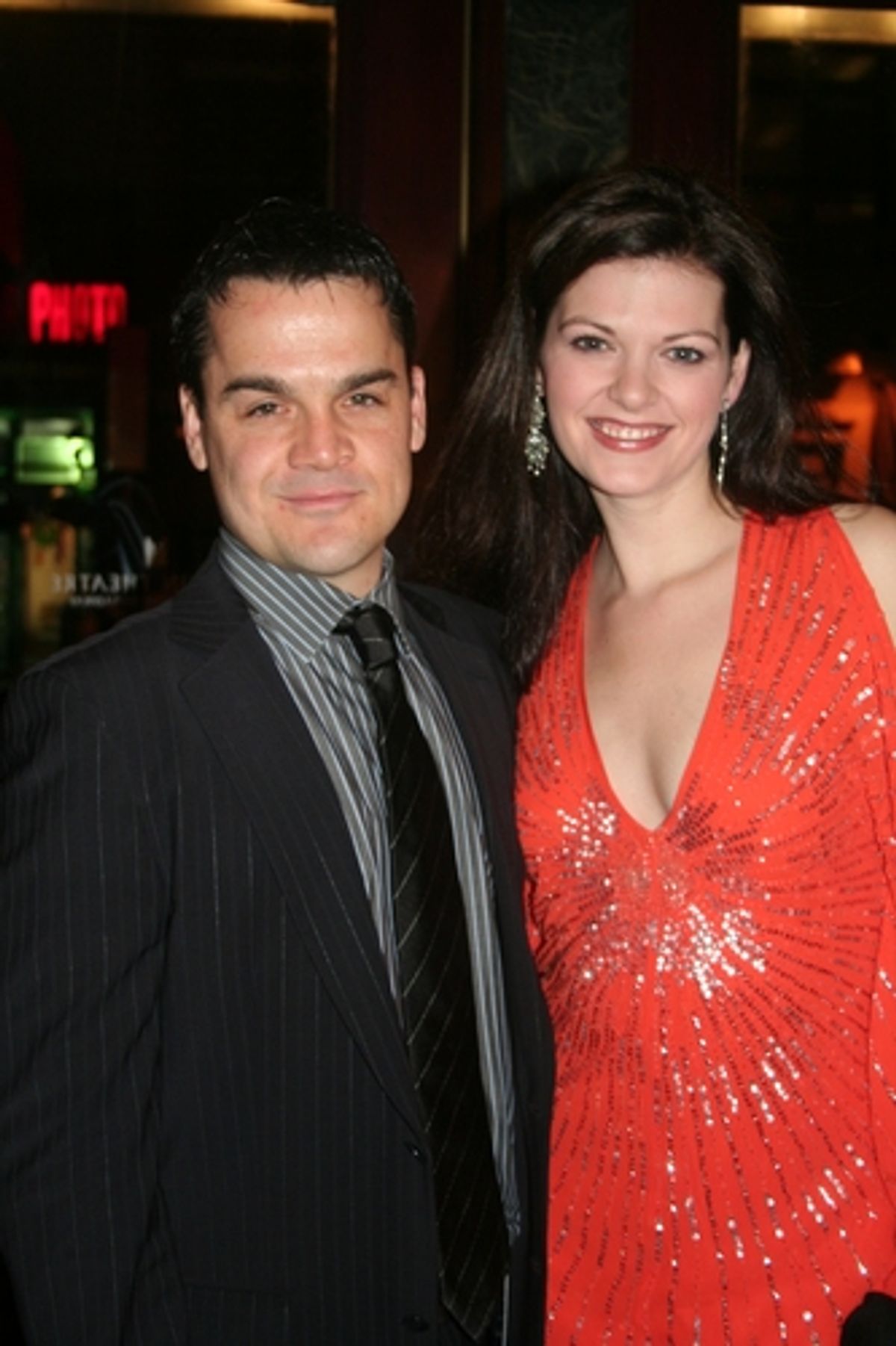 Kris Stewart (NYMF Founder & Executive Director) and Kate Shindle (NYMF 2007 Award for Excellence - Outstanding Individual Permance Symphathy Jones) at 