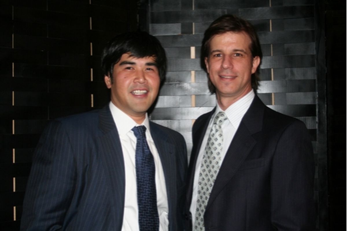 Pun Bandhu and Producing Partner Marc Falato at NYMF Awards Gala