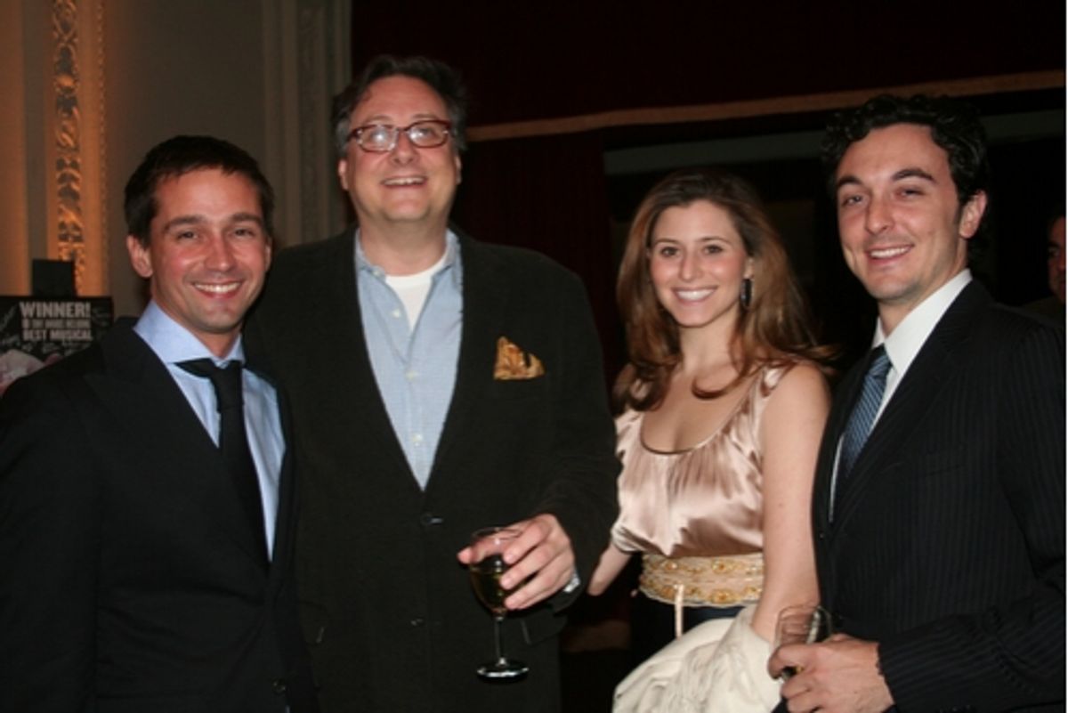 Robert Aherns, Douglas Carter Beane, Tara Smith and Brian Swibel at 