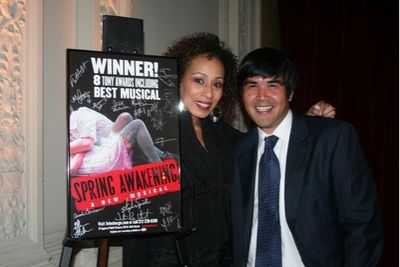 Producer Tamara Tunie and Pun Bandhu Photo