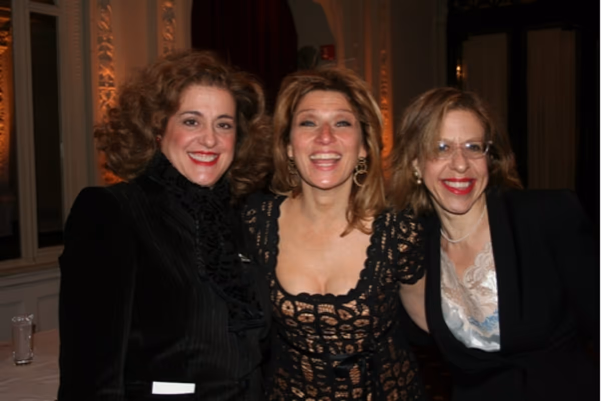 Mary Testa, Liz Larsen and Jackie Hoffman at NYMF Awards Gala