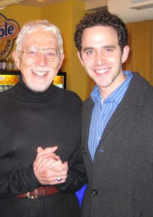 Tom Jones greets original "Matt," Santino Fontana @ BroadwayWorld Tom Jones greets original "Matt," Santino Fontana Photo