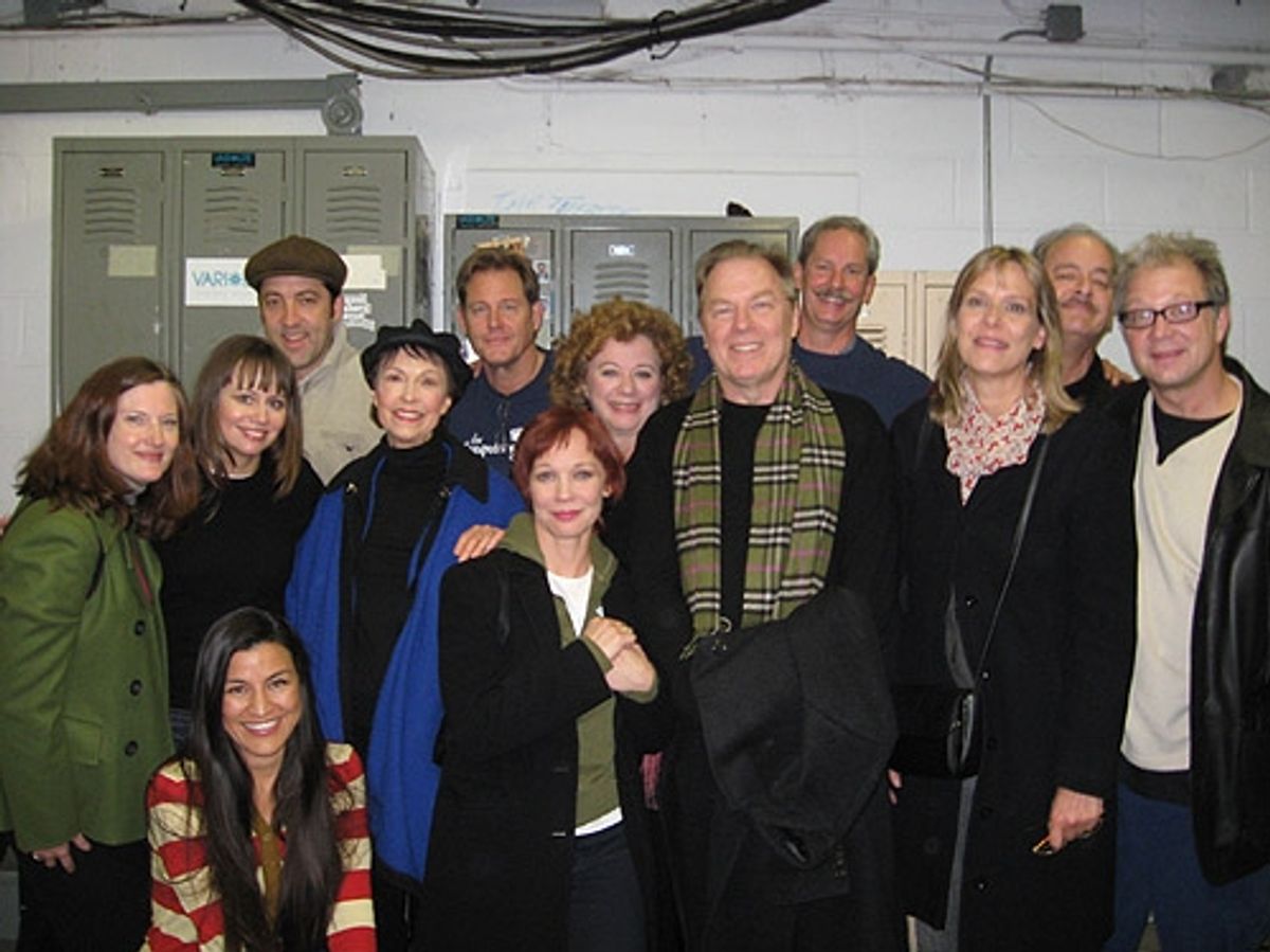 Michael McKean (center) and Annette O'Toole (far-left) with the company of August: Osage County at 