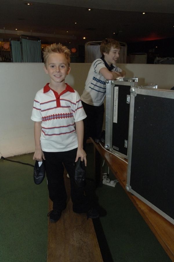 Aaron Watson backstage at BAFTA Photo