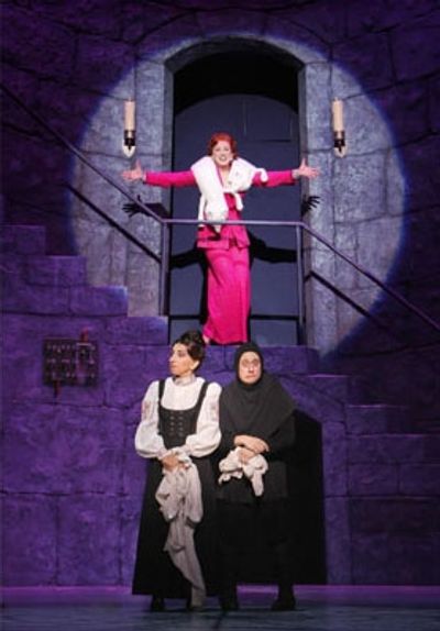 Andrea Martin, Christopher Fitzgerald and Megan Mullally Photo