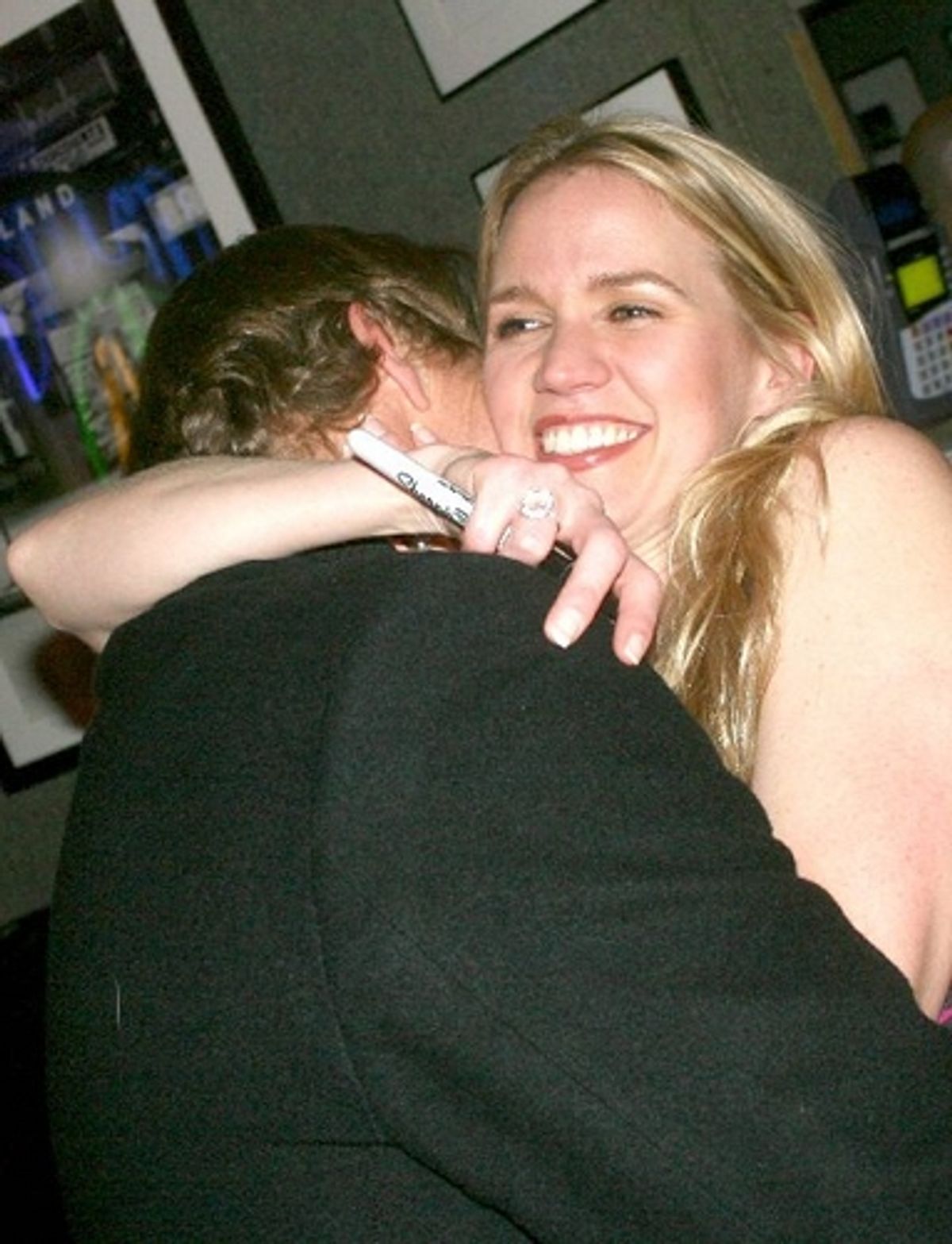 Lauren Kennedy and husband Alan Campbell at 