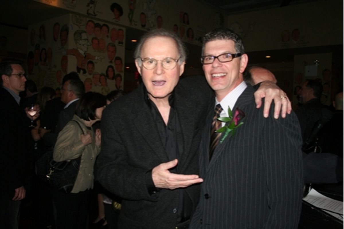 Charles Grodin and Jack Tantleff at William Morris Agency Party