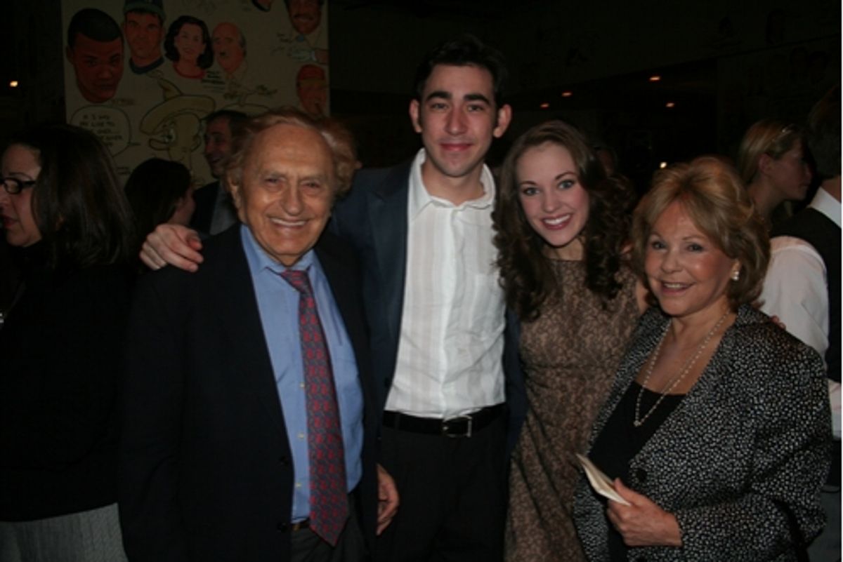 Joseph Stein, Max Crumm, Laura Osnes and Elisa Stein at 
