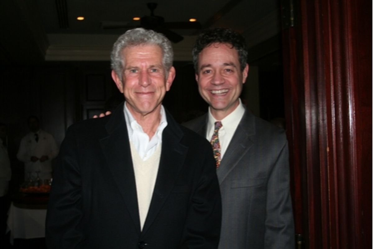 Tony Roberts and Mark Sendroff at William Morris Agency Party