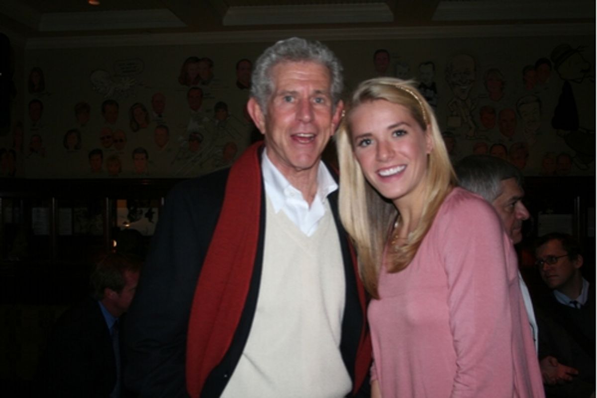 Tony Roberts and Allie Schulz at William Morris Agency Party