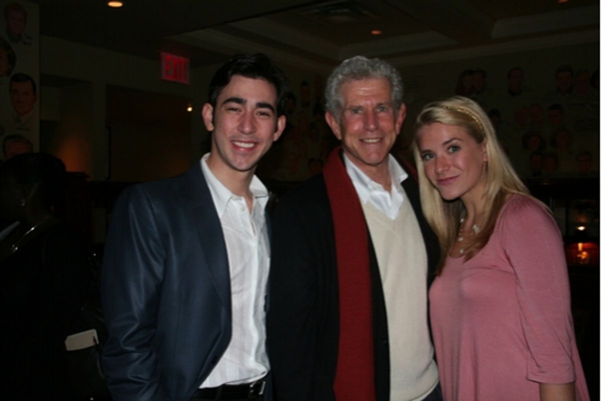 Max Crumm, Tony Roberts and Allie Schulz at William Morris Agency Party