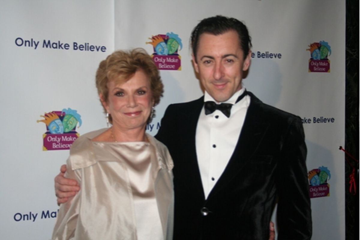 Only Make Believe Founder Dena Hammerstein and Alan Cumming at Only Make Believe Benefit