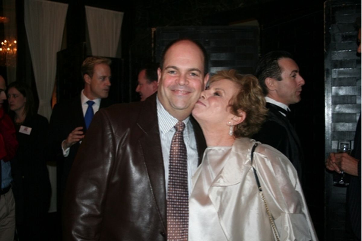 Brad Oscar and Dena Hammerstein at Only Make Believe Benefit