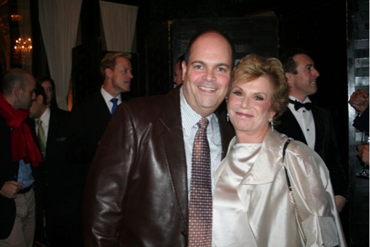Brad Oscar and Dena Hammerstein at Only Make Believe Benefit