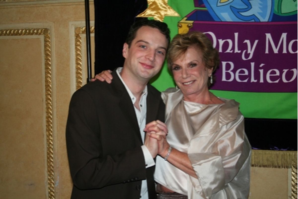 Euan Morton and Dena Hammerstein at Only Make Believe Benefit
