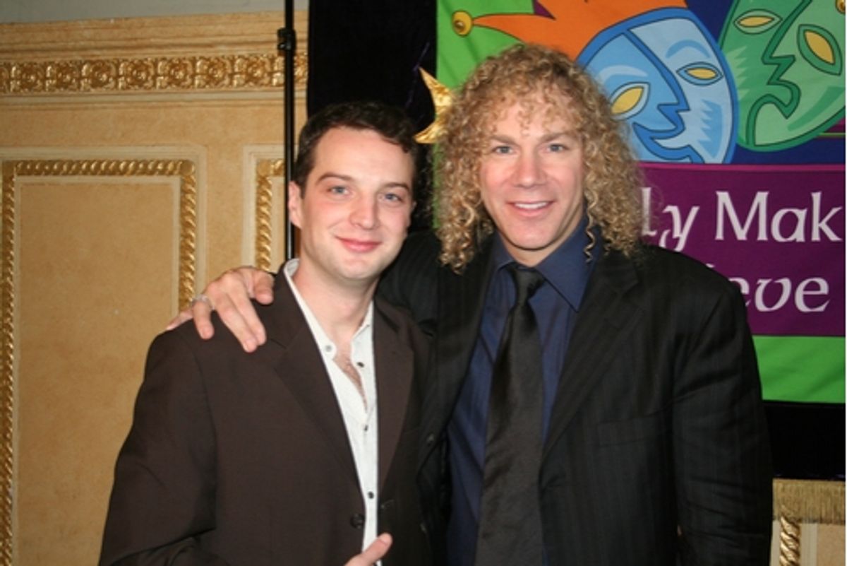 Euan Morton and David Bryan at Only Make Believe Benefit