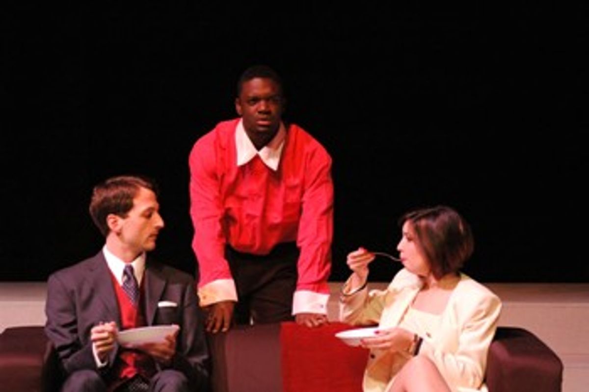 Mitch Frank, Gerrad Taylor and Erica Bauman at Barnstormers' "Six Degrees" of Sophistication