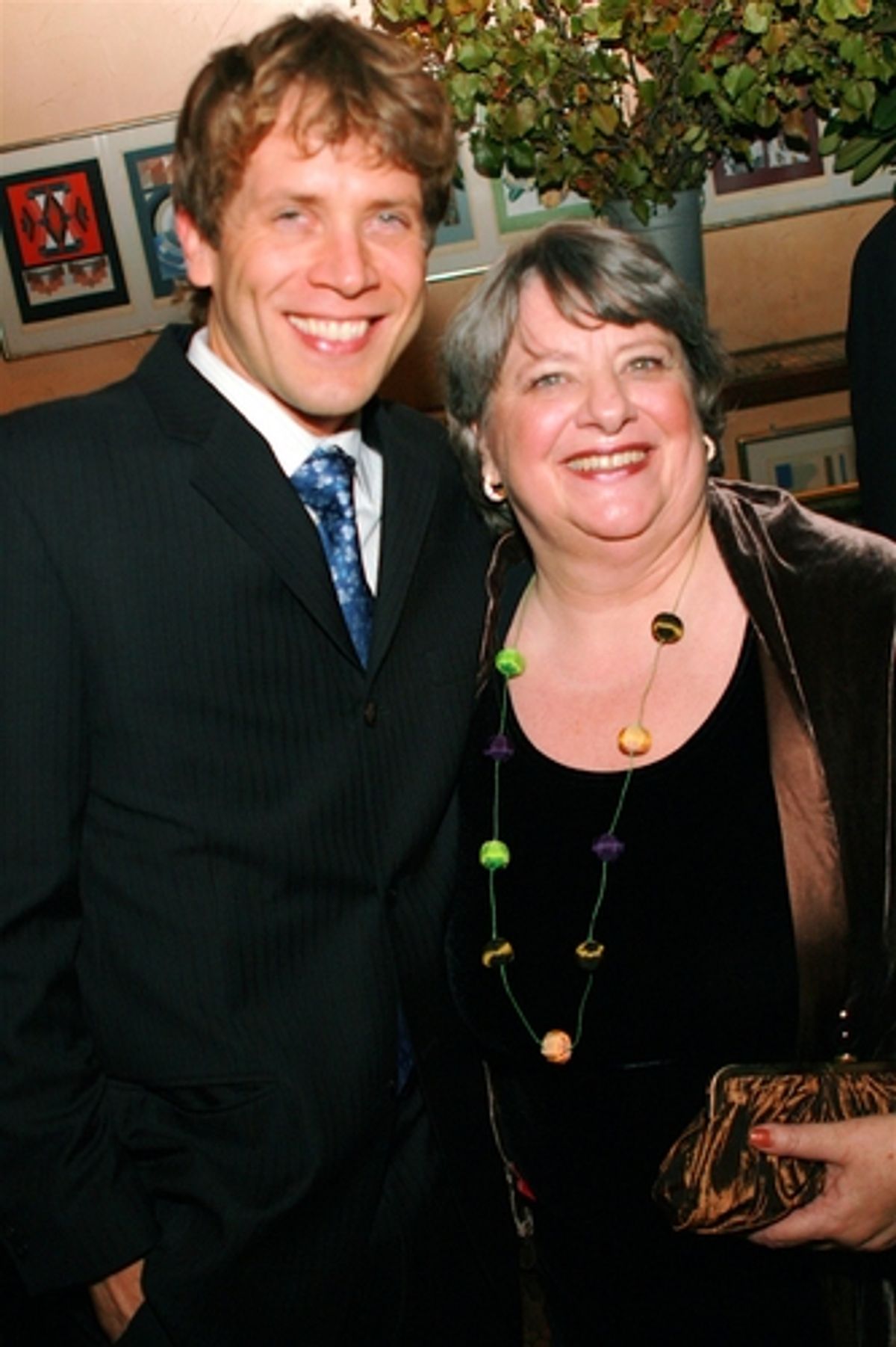 Jeremy Webb with his mother, Cathy Webb at 