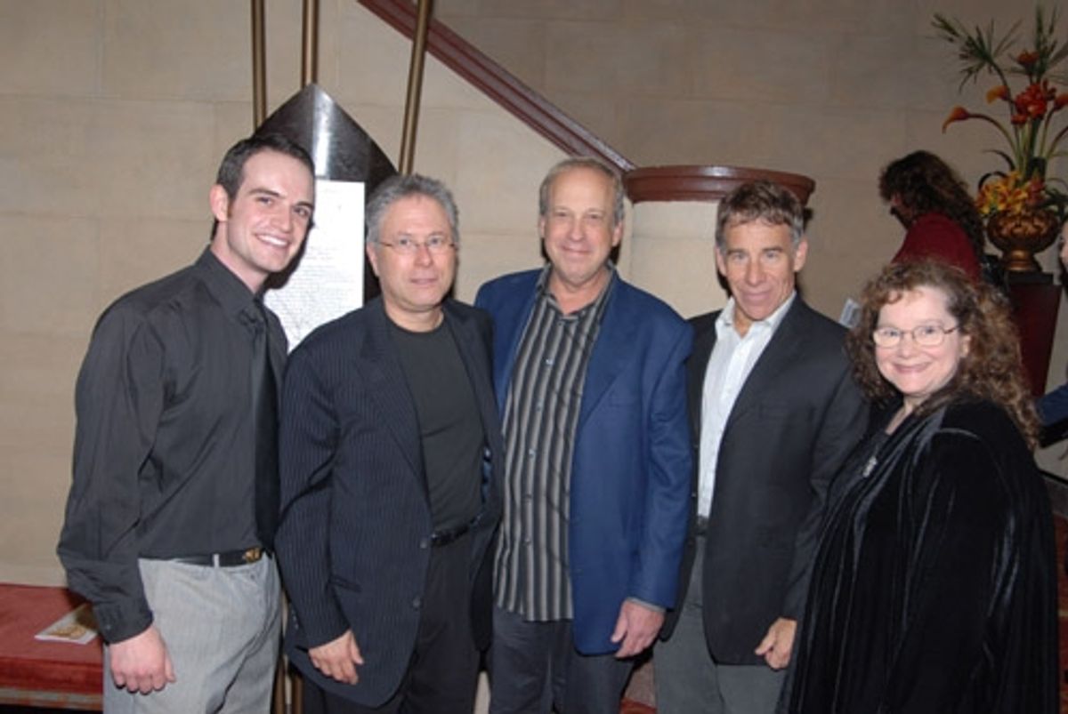 l-r: Cason Murphy, Alan Menken, Bruce Kimmel, Stephen Schwartz and Joanna Erdos at 